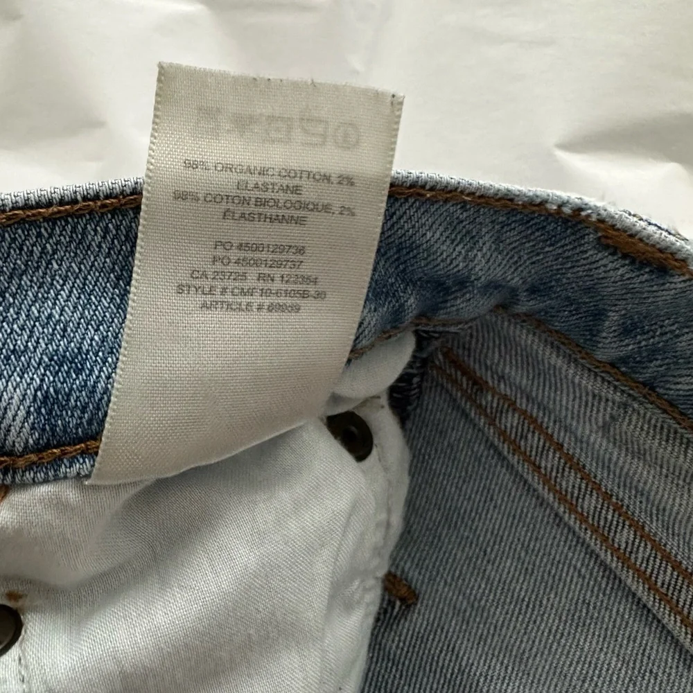 Denim Forum Arlo High Rise Straight Jeans with Raw Hem Size 26 - Picture 14 of 16